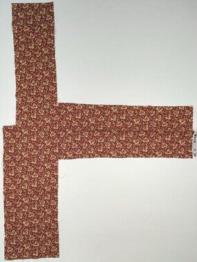 COVINGTON Fenia Small Scale Floral ANTIQUE RED Home Decor FABRIC REMNANT Sample